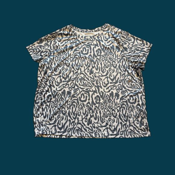 UNDER ARMOUR WOMENS PLUS SIZE 3X BLUE LOOSE FIT CREW NECK MOISTURE WICK ATHLETIC - Picture 1 of 2